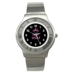 Crazy Pageant Mom Stainless Steel Watch by Valentinaart