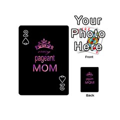 Crazy Pageant Mom Playing Cards 54 (mini)  by Valentinaart