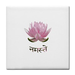 Namaste - Lotus Tile Coasters by Valentinaart