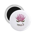 Namaste - Lotus 2.25  Magnets Front