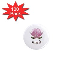 Namaste - Lotus 1  Mini Magnets (100 Pack)  by Valentinaart