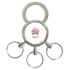 Namaste - Lotus 3-ring Key Chains by Valentinaart