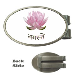 Namaste - Lotus Money Clips (oval)  by Valentinaart