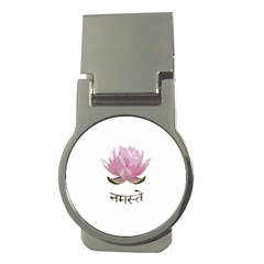 Namaste - Lotus Money Clips (round)  by Valentinaart