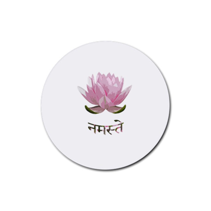 Namaste - Lotus Rubber Round Coaster (4 pack) 