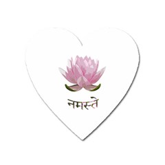 Namaste - Lotus Heart Magnet by Valentinaart