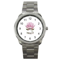 Namaste - Lotus Sport Metal Watch by Valentinaart