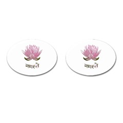 Namaste - Lotus Cufflinks (oval) by Valentinaart