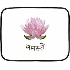 Namaste - Lotus Fleece Blanket (mini) by Valentinaart