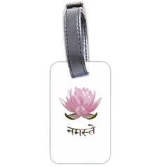 Namaste - Lotus Luggage Tags (two Sides) by Valentinaart