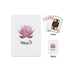 Namaste - Lotus Playing Cards (mini)  by Valentinaart