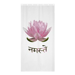 Namaste - Lotus Shower Curtain 36  X 72  (stall)  by Valentinaart