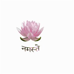 Namaste - Lotus Small Garden Flag (two Sides) by Valentinaart