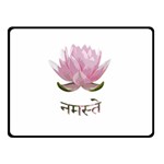 Namaste - Lotus Double Sided Fleece Blanket (Small)  45 x34  Blanket Front