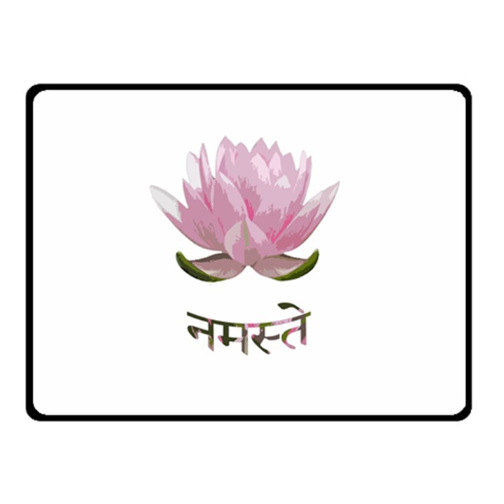 Namaste - Lotus Double Sided Fleece Blanket (Small) 