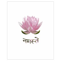 Namaste - Lotus Drawstring Bag (small) by Valentinaart