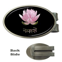 Namaste - Lotus Money Clips (oval)  by Valentinaart