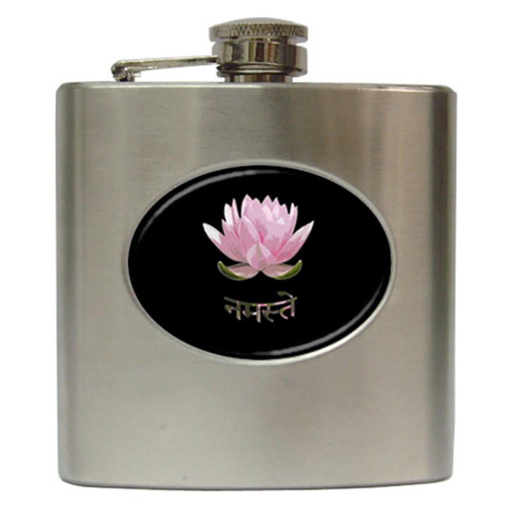 Namaste - Lotus Hip Flask (6 oz)