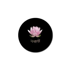 Namaste - Lotus Golf Ball Marker by Valentinaart