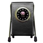 Namaste - Lotus Pen Holder Desk Clocks Front