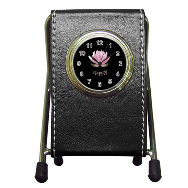 Namaste - Lotus Pen Holder Desk Clocks