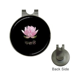 Namaste - Lotus Hat Clips With Golf Markers by Valentinaart