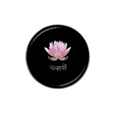 Namaste - Lotus Hat Clip Ball Marker by Valentinaart