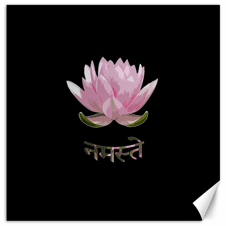 Namaste - Lotus Canvas 20  x 20  