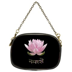 Namaste - Lotus Chain Purses (one Side)  by Valentinaart