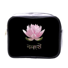 Namaste - Lotus Mini Toiletries Bags by Valentinaart