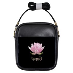 Namaste - Lotus Girls Sling Bags by Valentinaart