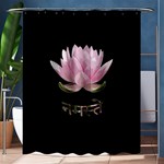 Namaste - Lotus Shower Curtain 60  x 72  (Medium)  60 x72  Curtain