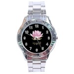 Namaste - Lotus Stainless Steel Analogue Watch Front