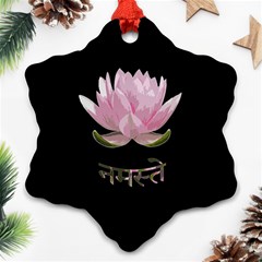 Namaste - Lotus Ornament (snowflake) by Valentinaart