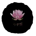 Namaste - Lotus Large 18  Premium Round Cushions Front