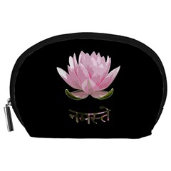 Namaste - Lotus Accessory Pouches (large)  by Valentinaart