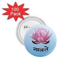 Namaste - Lotus 1 75  Buttons (100 Pack)  by Valentinaart