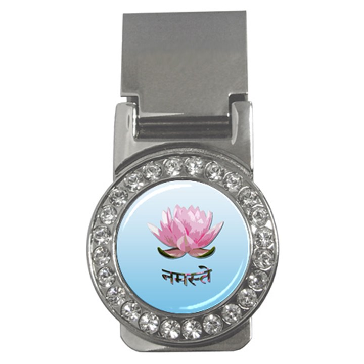 Namaste - Lotus Money Clips (CZ) 