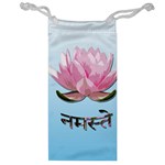 Namaste - Lotus Jewelry Bag Front