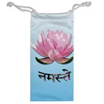 Namaste - Lotus Jewelry Bag Back