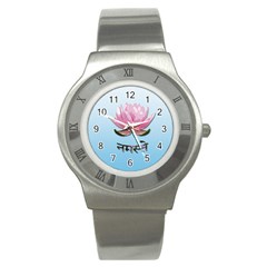 Namaste - Lotus Stainless Steel Watch by Valentinaart