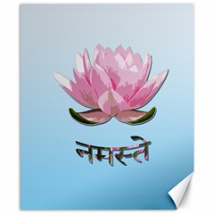 Namaste - Lotus Canvas 8  X 10  by Valentinaart