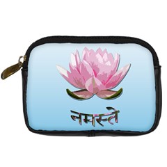 Namaste - Lotus Digital Camera Cases by Valentinaart