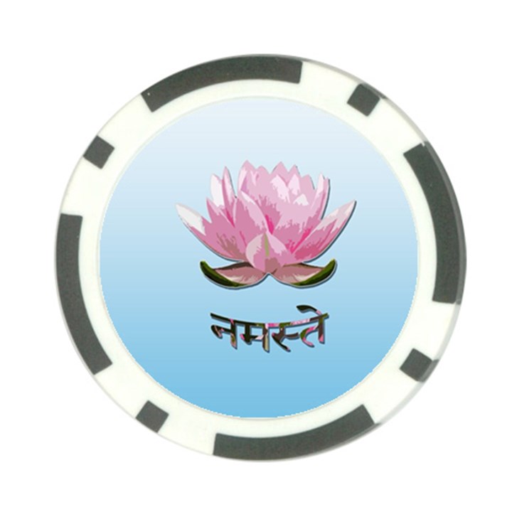 Namaste - Lotus Poker Chip Card Guard (10 pack)