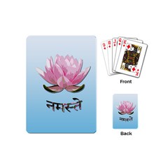 Namaste - Lotus Playing Cards (mini)  by Valentinaart