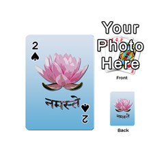 Namaste - Lotus Playing Cards 54 (mini)  by Valentinaart