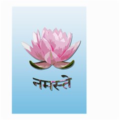 Namaste - Lotus Small Garden Flag (two Sides) by Valentinaart