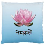 Namaste - Lotus Large Cushion Case (One Side) Front