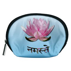 Namaste - Lotus Accessory Pouches (medium)  by Valentinaart