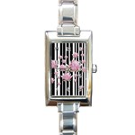 Namaste - Lotus Rectangle Italian Charm Watch Front